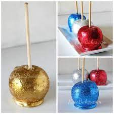 Silver Gold Shimmery Candy Apples