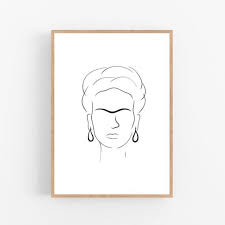 Buy Frida Kahlo Line Art Frida Kahlo