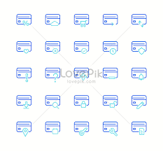 Credit Card Related Vector Icon Set