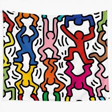 Keith Haring Tapestry Keith Haring Wall
