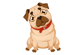 Cute Dog Character Cartoon Graphic