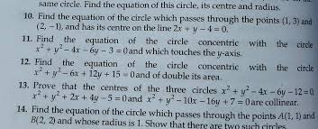 Same Circle Find The Equation Of This