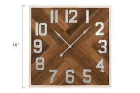 Stained Wood Wall Clock
