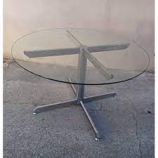 Glass Dining Table By Florence Knoll