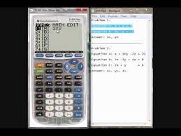 Ti 84 Systems Of Equations 2 Or 3