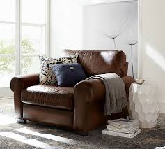 Turner Roll Arm Leather Small Armchair Down Blend Wrapped Cushions Nubuck Wheat Pottery Barn