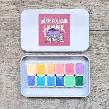 12 Pastel Watercolor Paint Set Shinhan