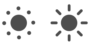 Brightness Grey Icon Sun On Sign