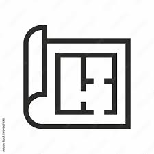 Floor Plan Icon Stock Vector Adobe Stock