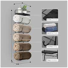 Sorbus Towel Holder 5 Tier Wall Mounted