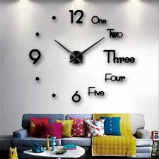 Multicolor Og Diy 3d Wall Clock