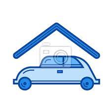 Parking Place Vector Line Icon Isolated
