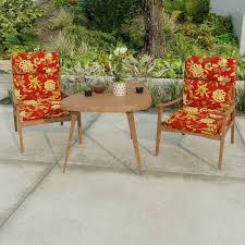 Jordan Manufacturing Alberta Salsa French Edge Outdoor Chair Cushion