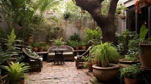 A Photo Of Inviting Courtyard Garden