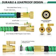 Weguard 50 Ft Flexible Water Hose With 10 Function Nozzle Garden Water Hose Expandable Garden Hose