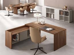 Seoul Wood Finish Executive Desk With