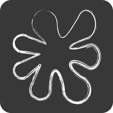 Paint Art Tools Symbol Chalk Style