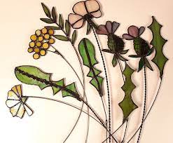 Wild Flower Bouquet Stained Glass