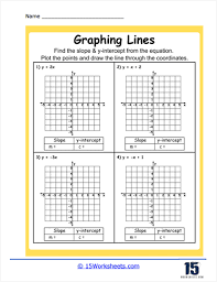Graphing Lines Worksheets 15