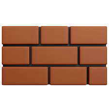 Brown Brick Wall 3d Icon In