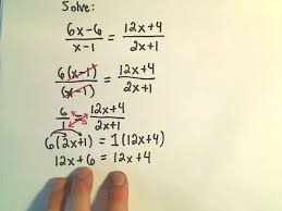 Solving Rational Equations By Cross