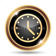Clock Gold Icon Clock Website Icons
