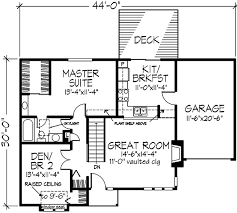 Ranch House Plan With 2 Bedrooms And 1