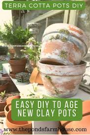 Easy Diy To Age Clay Pots Vintage