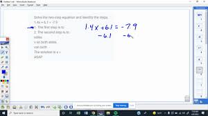 Solved Multi Step Linear Equations