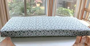 How To Make A No Sew Bench Cushion