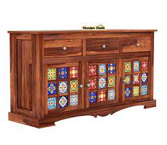 Buy Boho Sheesham Wood Storage Cabinet