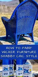 Paint Wicker Furniture Step By Step