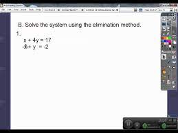 Solve Linear Systems By Addition