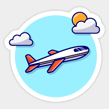 Plane Cartoon Vector Icon Ilration