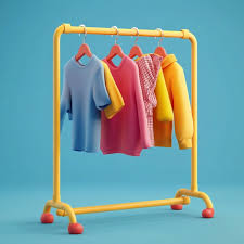 3d Clothing Rack Icon Display For