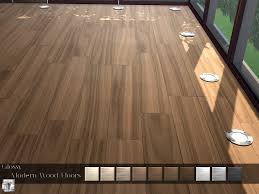 glossy modern wood floor