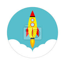 Rocket Vector Icon Start Up Concept