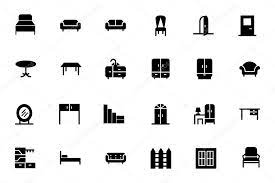 Furniture Vector Solid Icons 1 Stock