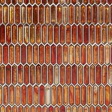 Ivy Hill Tile Sample Fargin Glass Mosaic Tile Finish Sunset