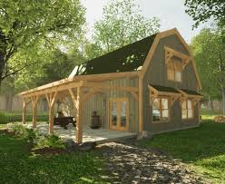 24 36 Gambrel Barn Home Plan Timber