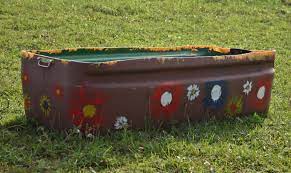 Water Troughs In The Garden