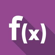 Function Fx Flat Icon With Long Shadow