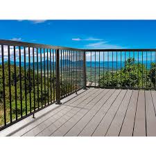 Black Aluminum Deck Railing