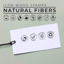Natural Fibers Icon Wood Stamps For