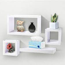 Wooden Cube Shelves Wall Deco Storage