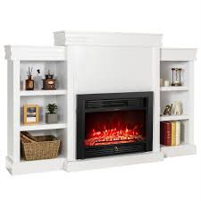 Gymax 70 Fireplace Tv Stand Media W