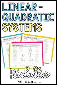 Solving Linear Quadratic Systems Riddle