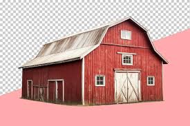 Old Red Barn Transpa Background