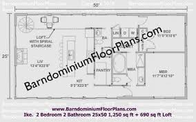 2 Bedroom Barndominium House Floor
