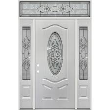 Oval Fiberglass Prehung Door Unit